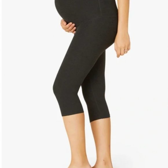 Beyond Yoga Beyond the Bump Crop Maternity Leggings - Picture 1 of 8
